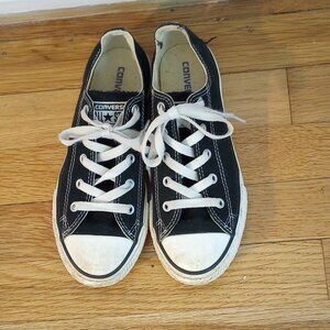 CONVERSE All Star black shoes low tops kids' 3Y